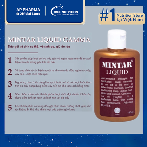  Dầu Gội Mintar Liquid Gamma: Tóc Sạch, Da Đầu Khỏe! 