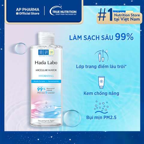  Nước tẩy trang Hada Labo dưỡng ẩm sạch sâu: Giải pháp làm sạch cho làn da 