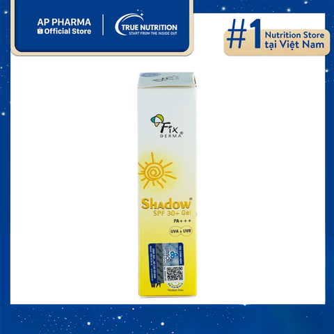  Gel Chống Nắng Fixderma Shadow SPF30+ PA+++: Giải Pháp Chống Nắng Cho Da 