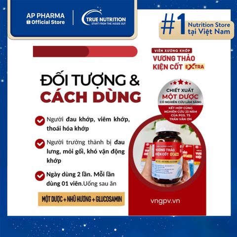  Vương Thảo Kiện Cốt Extra: Khám phá bí quyết giảm đau khớp hiệu quả! 