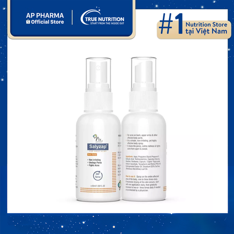  Xịt trị mụn Fixderma Salyzap for Body Acne: Giải Pháp Cho Làn Da Sạch Sáng Mịn! 