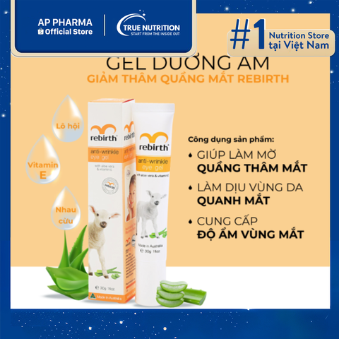  Kem Dưỡng Mắt Rebirth: Giải Quyết Quầng Thâm, Nếp Nhăn 
