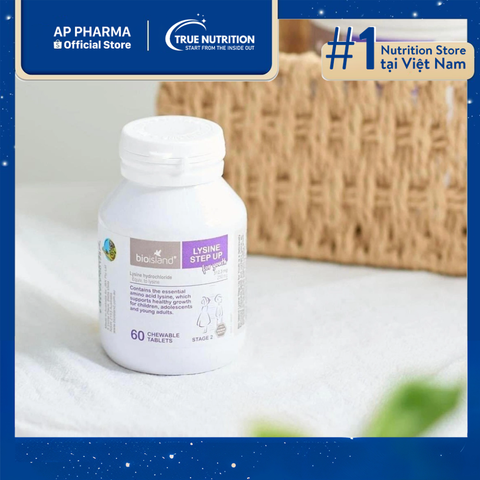  Lysine Viên Bio Island: Giải Pháp Hỗ Trợ Tăng Chiều Cao Cho Trẻ Trên 6 Tuổi 