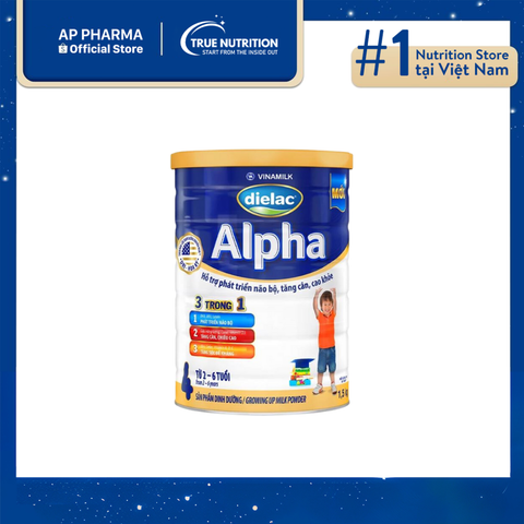  Sữa bột Dielac Alpha: Nâng cao trí não và sức khỏe cho bé 