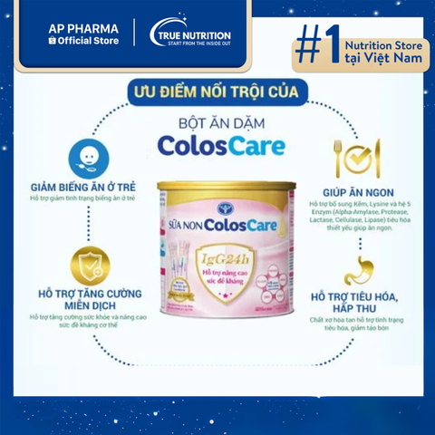  Sữa Non ColosCare IgG24h: Hỗ Trợ Sức Khỏe Toàn Diện, Cải Thiện Ăn Ngon 