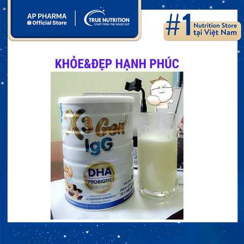  Sữa X3 Gon IgG: Dinh Dưỡng Toàn Diện Cho Trẻ Em và Người Lớn 