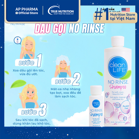  Dầu gội khô NoRinse: Giải pháp làm sạch nhanh chóng và tiện lợi! 