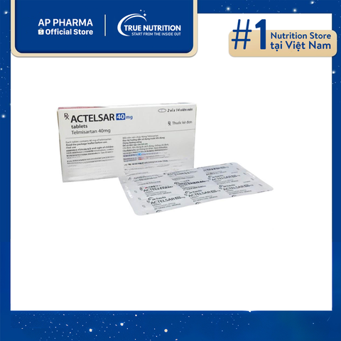  Thuốc Actelsar 40mg giá bao nhiêu? Thông tin thuốc, công dụng và cách sử dụng 
