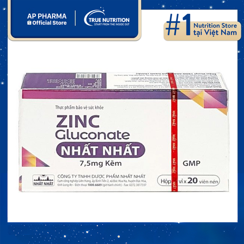  Zinc Gluconate Nhất Nhất: Giải Pháp Tăng Cường Sức Khỏe 