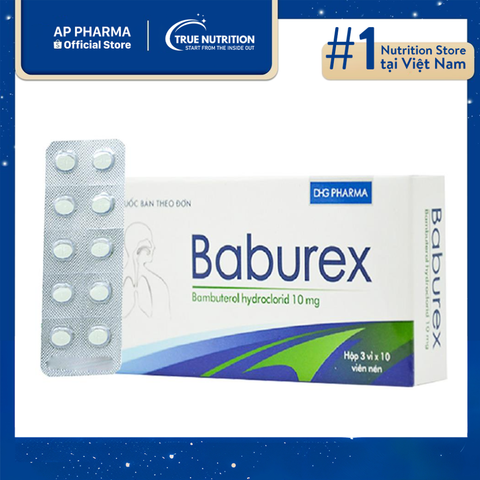  Thuốc Baburex 10mg Có Tác Dụng Gì? Công dụng, cách dùng và lưu ý sử dụng 