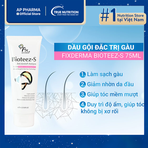  Dầu Gội Fixderma Bioteez-S: Đẹp Từ Tóc Đến Da Đầu 