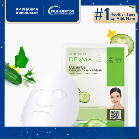  Mặt nạ Dermal Tinh Chất Collagen Dưa Leo: Cấp Ẩm, Dịu Da! 