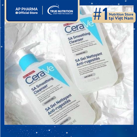  Sữa rửa mặt CeraVe SA Smoothing Cleanser: Làm sạch và dịu da! 