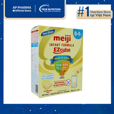  Sữa Meiji Thanh số 0 EZcube: Nâng Tầm Sức Khỏe Và Trí Tuệ Cho Bé Yêu! 