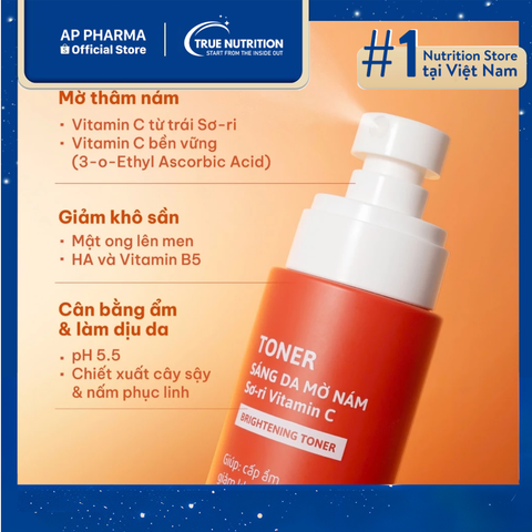  Toner sáng da mờ nám Sơ-ri Vitamin C - Giải pháp cho da đều màu! 