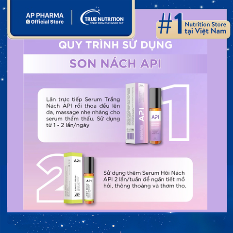  Son Nách API – Bí quyết giảm thâm, khử mùi hiệu quả, tự tin mỗi ngày 
