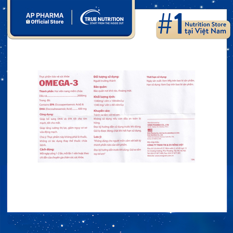  Bổ sung Omega-3 của Mỹ giúp cải thiện sức khỏe tim mạch và thị lực 
