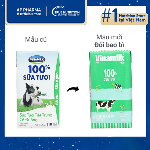  Sữa Tươi Vinamilk 110ml: Giải Pháp Tiện Lợi, Ngon Miệng và Bổ Dưỡng 