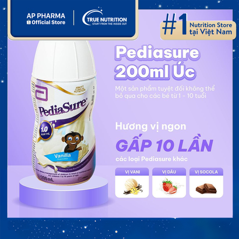  Sữa nước PediaSure Úc: Cung cấp dinh dưỡng tối ưu cho trẻ khỏe mạnh 