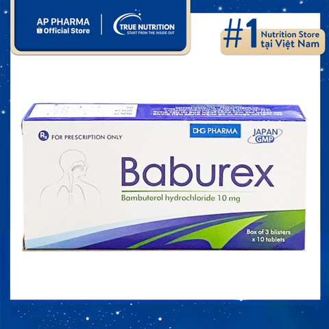 Thuốc Baburex 10mg Có Tác Dụng Gì? Công dụng, cách dùng và lưu ý sử dụng 