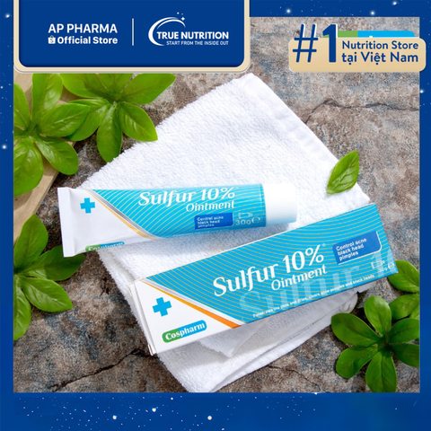  Kem mụn Sulfur 10% Ointment Cospharm: Da sạch mụn, tự tin tỏa sáng! 