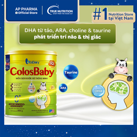  Sữa ColosBaby IQ Gold 0+: Nguồn dinh dưỡng hỗ trợ phát triển cho trẻ nhỏ 