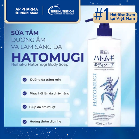  Sữa tắm Hatomugi Reihaku: Dưỡng Ẩm Và Làm Sáng Da! 
