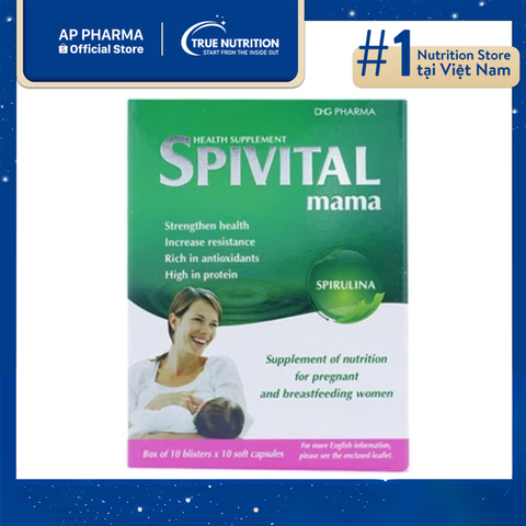  Viên Tảo Spivital Mama DHG: Bí Quyết Dinh Dưỡng Vàng Cho Mẹ Bầu! 