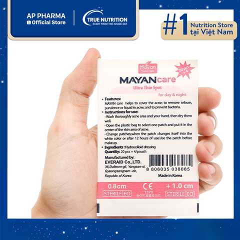  Miếng dán mụn Mayan – Giải pháp nhanh gọn giúp đánh bay mụn viêm 