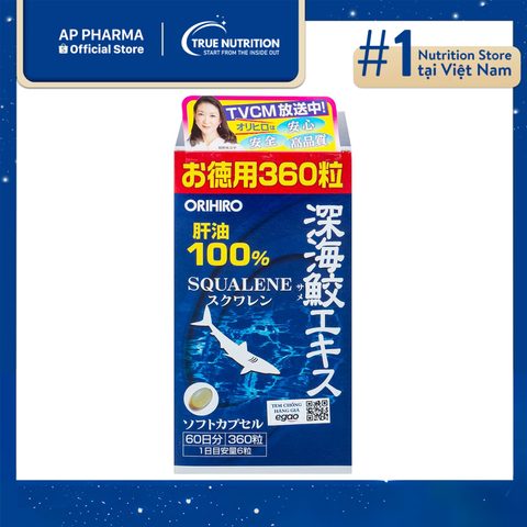  Orihiro Squalene: Bảo vệ sức khoẻ từ dầu gan cá mập! 