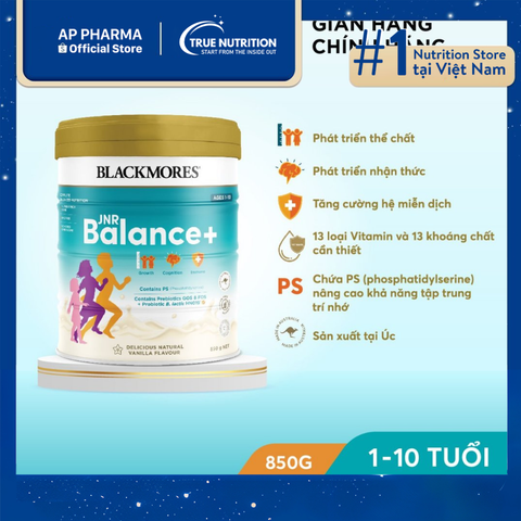  Sữa Blackmores JNR Balance: Cho trẻ phát triển về thể chất và não bộ 