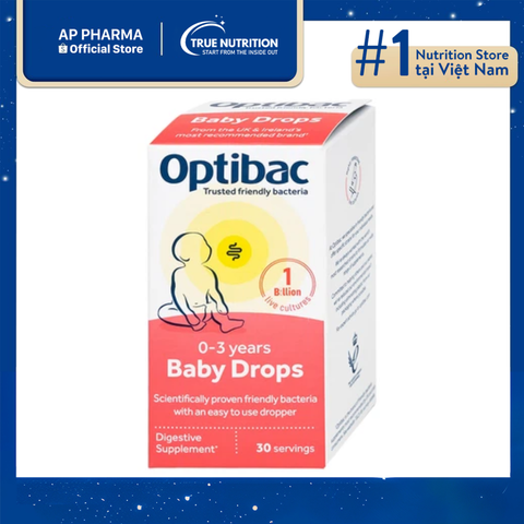  Optibac Baby Drops: Giải Pháp Đột Phá Cho Hệ Tiêu Hóa Trẻ! 
