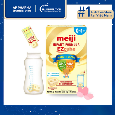  Sữa Meiji Thanh số 0 EZcube: Nâng Tầm Sức Khỏe Và Trí Tuệ Cho Bé Yêu! 