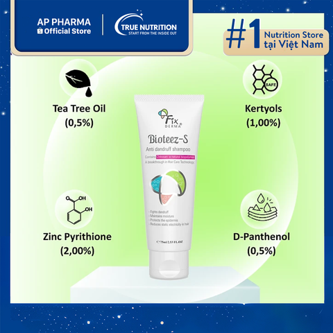  Dầu Gội Fixderma Bioteez-S: Đẹp Từ Tóc Đến Da Đầu 