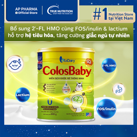  Sữa ColosBaby IQ Gold 0+: Nguồn dinh dưỡng hỗ trợ phát triển cho trẻ nhỏ 