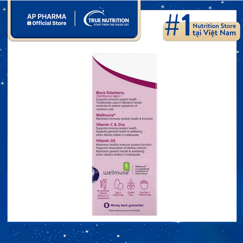  Black Elderberry Immune Plus: Hỗ Trợ Miễn Dịch Từ Thành Phần Tự Nhiên 
