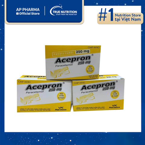  Thuốc Acepron 250 mg Có Tác Dụng Gì? Thành Phần Và Lưu Ý Cách Sử Dụng 