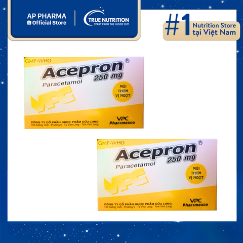  Thuốc Acepron 250 mg Có Tác Dụng Gì? Thành Phần Và Lưu Ý Cách Sử Dụng 