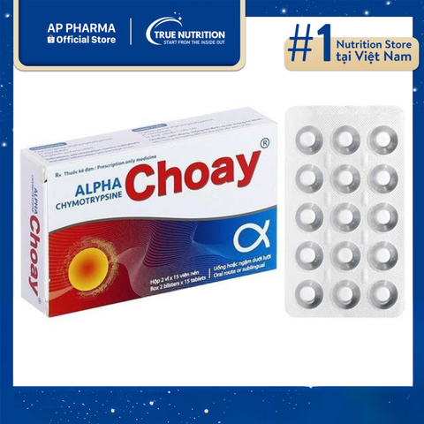  Thuốc Alpha Choay Vỉ 15 Viên Giá Bao Nhiêu? Là Thuốc Gì? Thành Phần Và Lưu Ý Cách Sử Dụng 