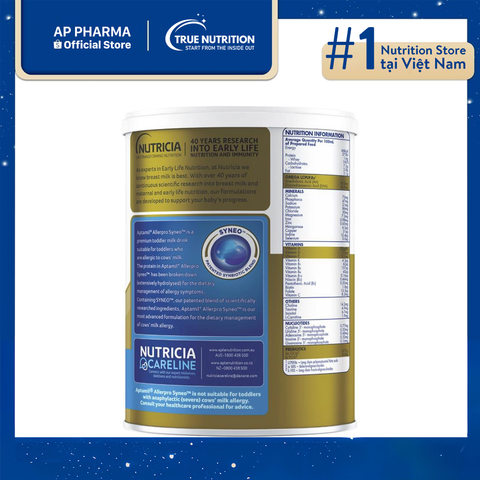  Aptamil Allerpro Syneo Số 3: Dinh Dưỡng Tối Ưu Cho Bé Từ 1-3 Tuổi 