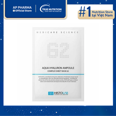  Aqua Hyaluron Ampoule Complex Sheet Mask 62 – Mặt nạ giấy dưỡng ẩm 