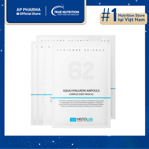  Aqua Hyaluron Ampoule Complex Sheet Mask 62 – Mặt nạ giấy dưỡng ẩm 