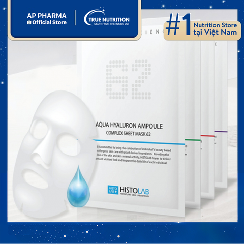  Aqua Hyaluron Ampoule Complex Sheet Mask 62 – Mặt nạ giấy dưỡng ẩm 
