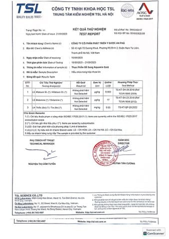  Sản phẩm thực phẩm bổ sung Aquamin Gold 