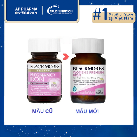  Sắt Bầu Blackmores: Bổ Sung Dưỡng Chất Thiết Yếu Cho Thai Kỳ Khỏe Mạnh 