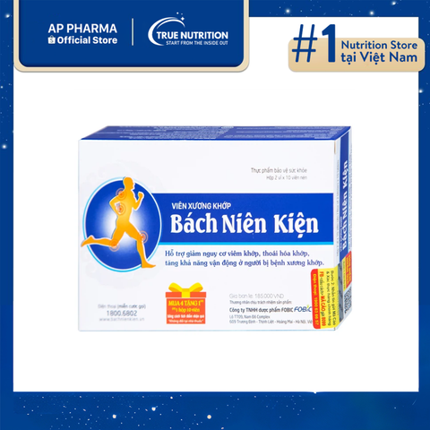  Bách Niên Kiện-Hỗ Trợ Giảm Viêm Khớp Thoái Hóa Khớp Hiệu Quả 