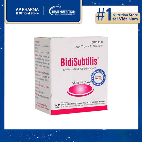  BidiSubtilis 40g: Tăng Cường Hệ Vi Sinh Đường Ruột, Cải Thiện Tiêu Hóa 