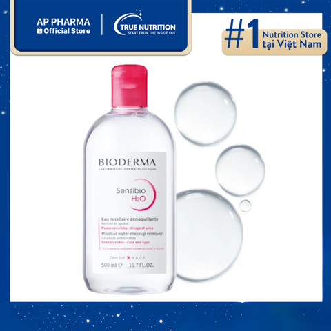  Bioderma Sensibio H2O: Tẩy Trang Dịu Nhẹ Cho Da Nhạy Cảm 