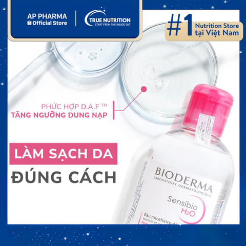  Bioderma Sensibio H2O: Tẩy Trang Dịu Nhẹ Cho Da Nhạy Cảm 