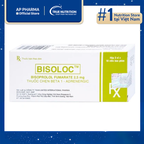  Thuốc Bisoloc 2,5mg: Là Thuốc Gì? Thành Phần, Công Dụng Và Cách Dùng 
